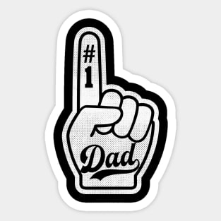 Number One Dad baseball style Sticker